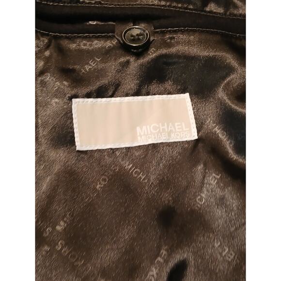 Michael Kors Mens 40S Coat Black Slim Wool Cashmere Blend MMK19675 NWT $495 - Picture 9 of 11